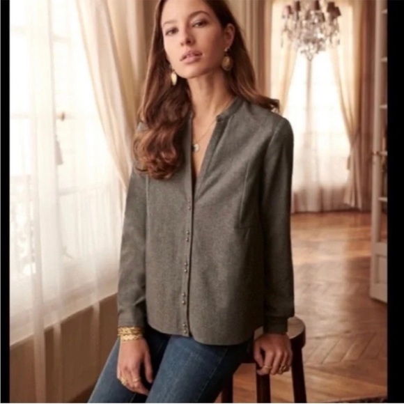 Sezane Gray “Sixtine” Blouse - medium - Picture 12 of 12
